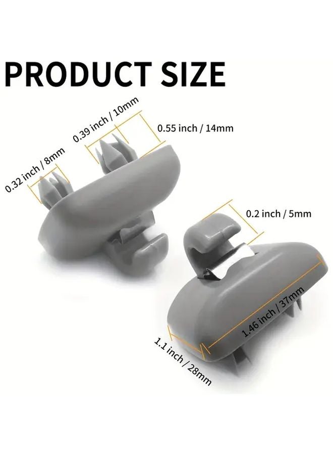 Black Sun Visor Hooks And Clips For Audi A3 A4L A6L A7 Q5 Q3 - Image 2